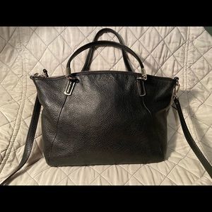 Coach black leather